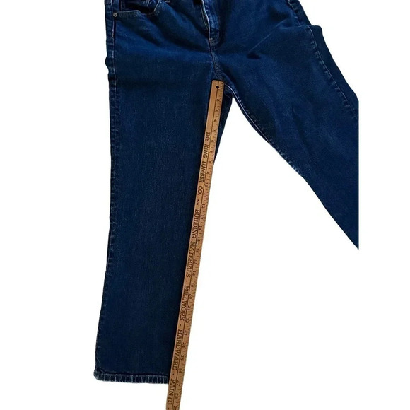 LRL Lauren Ralph Lauren Women's Blue Straight Leg Jean Size 14 - Picture 11 of 12